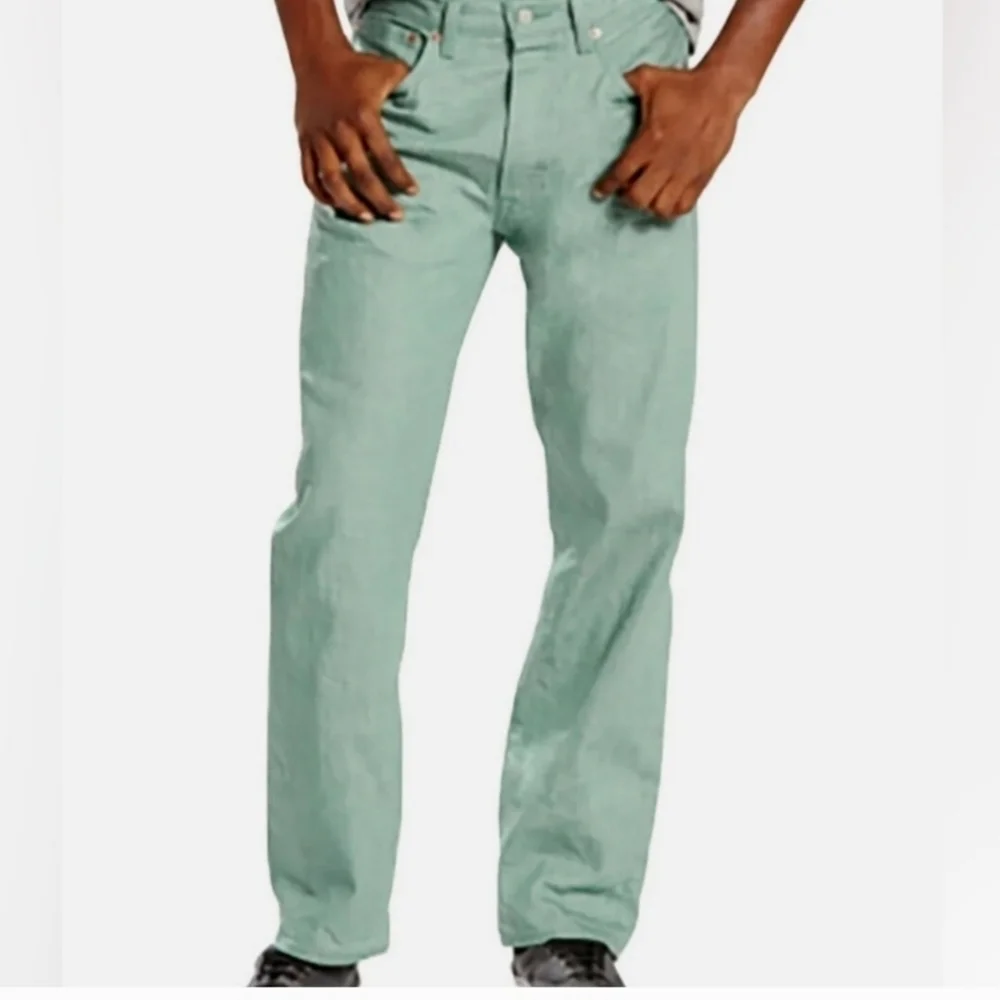 LEVI'S WHITE OAK CONE BUTTON FLY 5 POCKET DENIM JEANS